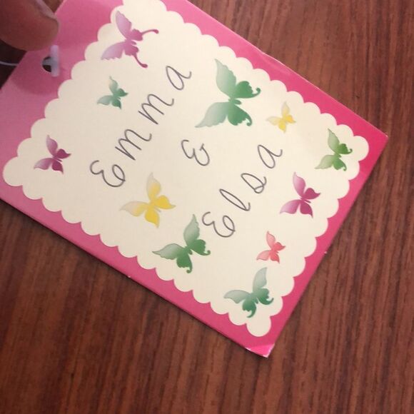 NWT Emma & Elsa Raspberry and cream full skirt size 10/12 - Picture 2 of 6